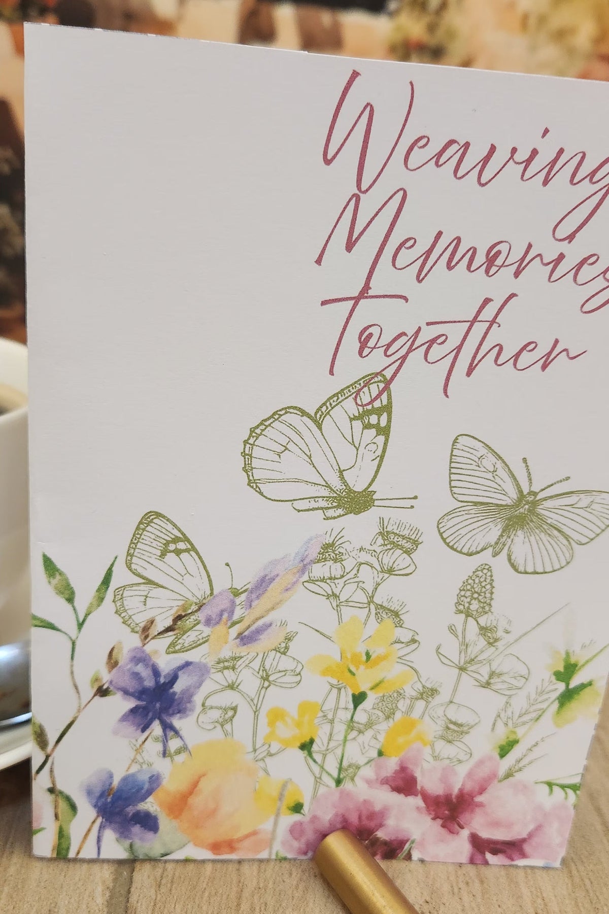 Weaving Memories Together – Printable Romantic Card