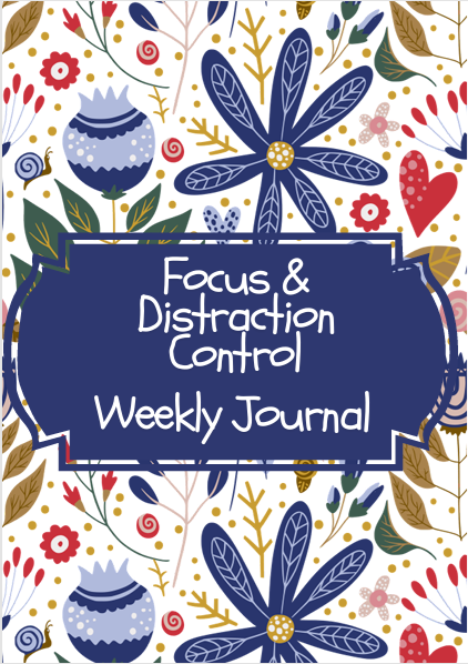 Focus & Distraction Control Weekly Journal – Printable Digital Journal