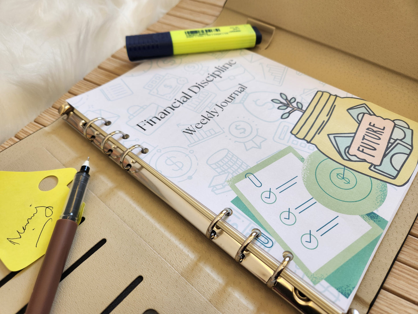 Financial Discipline Weekly Journal (A5) – Printable Life Skills Habit Tracker