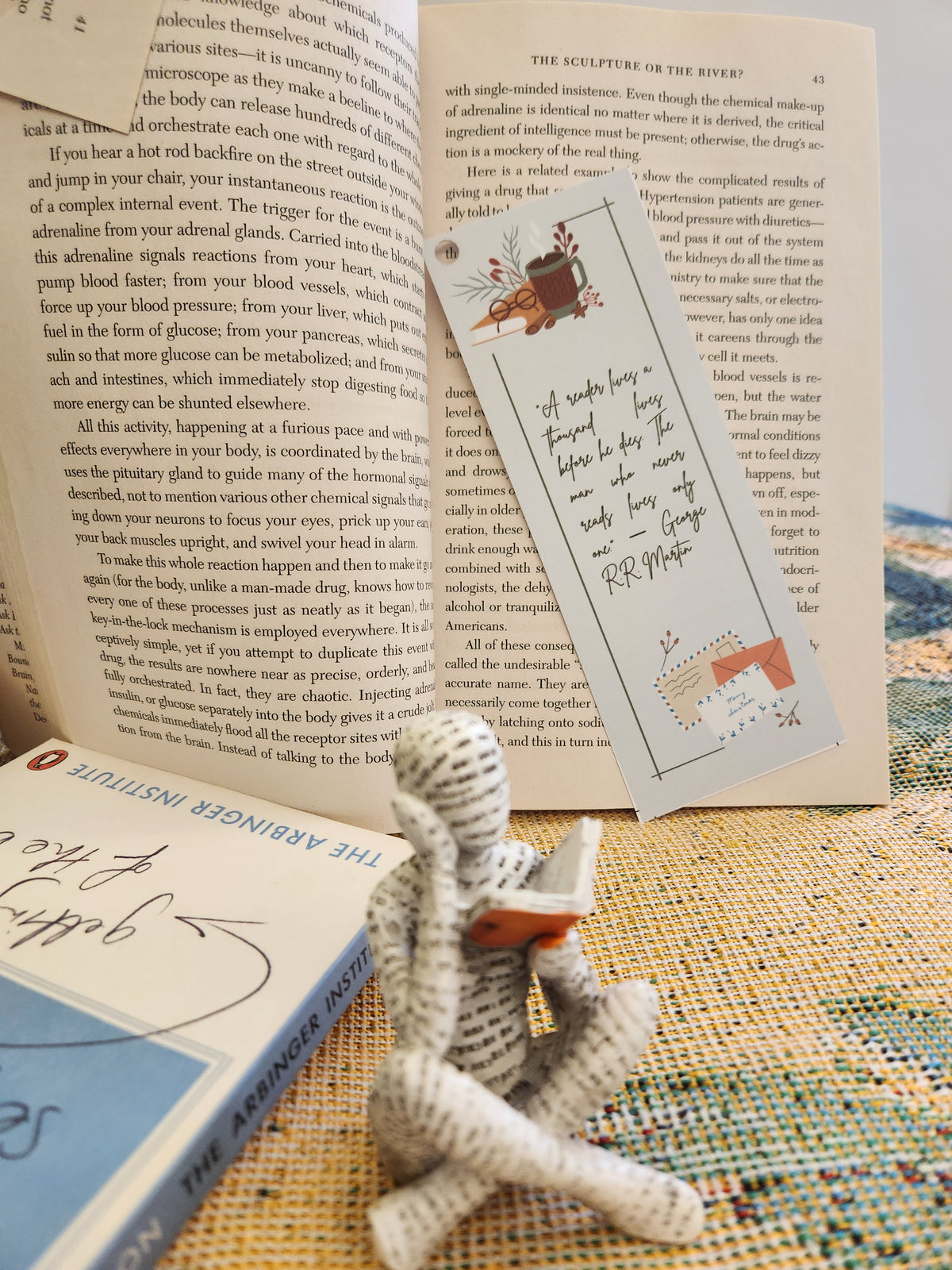 Cozy Reader Bookmark – George R.R. Martin Quote