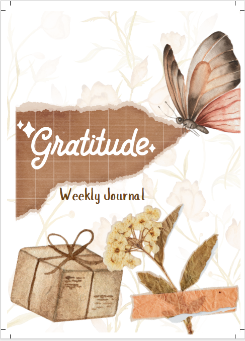 Gratitude Weekly Journal (A5) – Printable Life Skills Habit Tracker