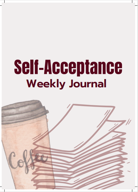Self-Acceptance Weekly Journal (A5) – Printable Life Skills Habit Tracker