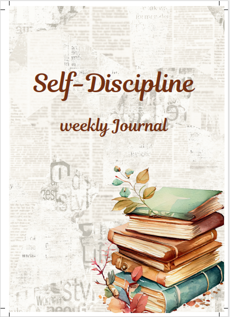 Self-Discipline Weekly Journal (A5) – Printable Life Skills Habit Tracker
